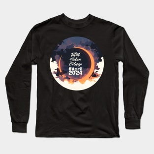 Stunning Solar Eclipse, Total Solar Eclipse Astronomy Art Long Sleeve T-Shirt